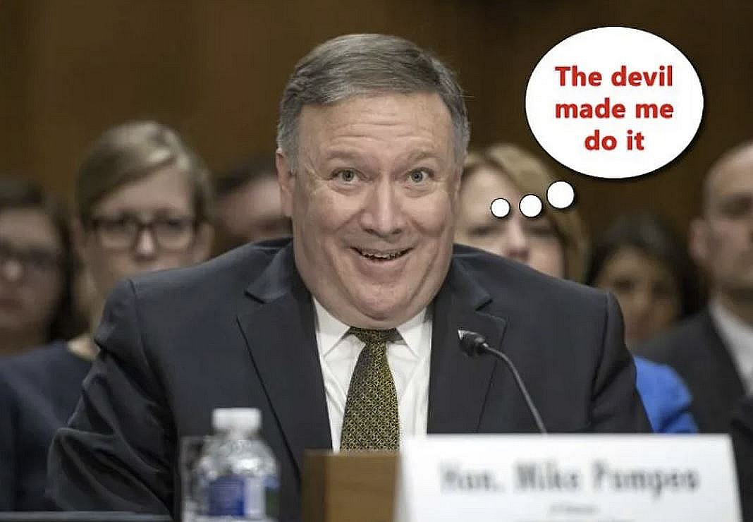 MICHAEL R. POMPEO GROOMED RINO INTERLOCKED WITH THE PILGRIMS SOCIETY